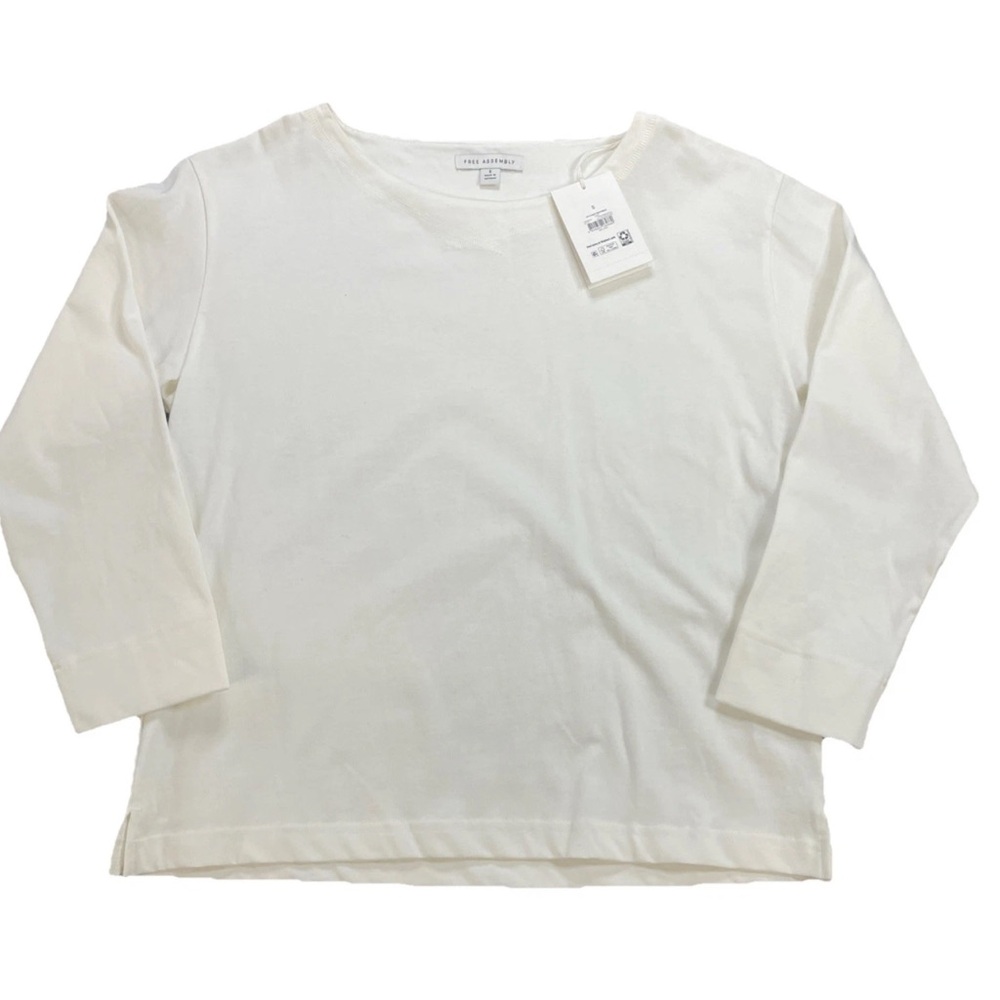 Elegant White Long Sleeve Women's Top